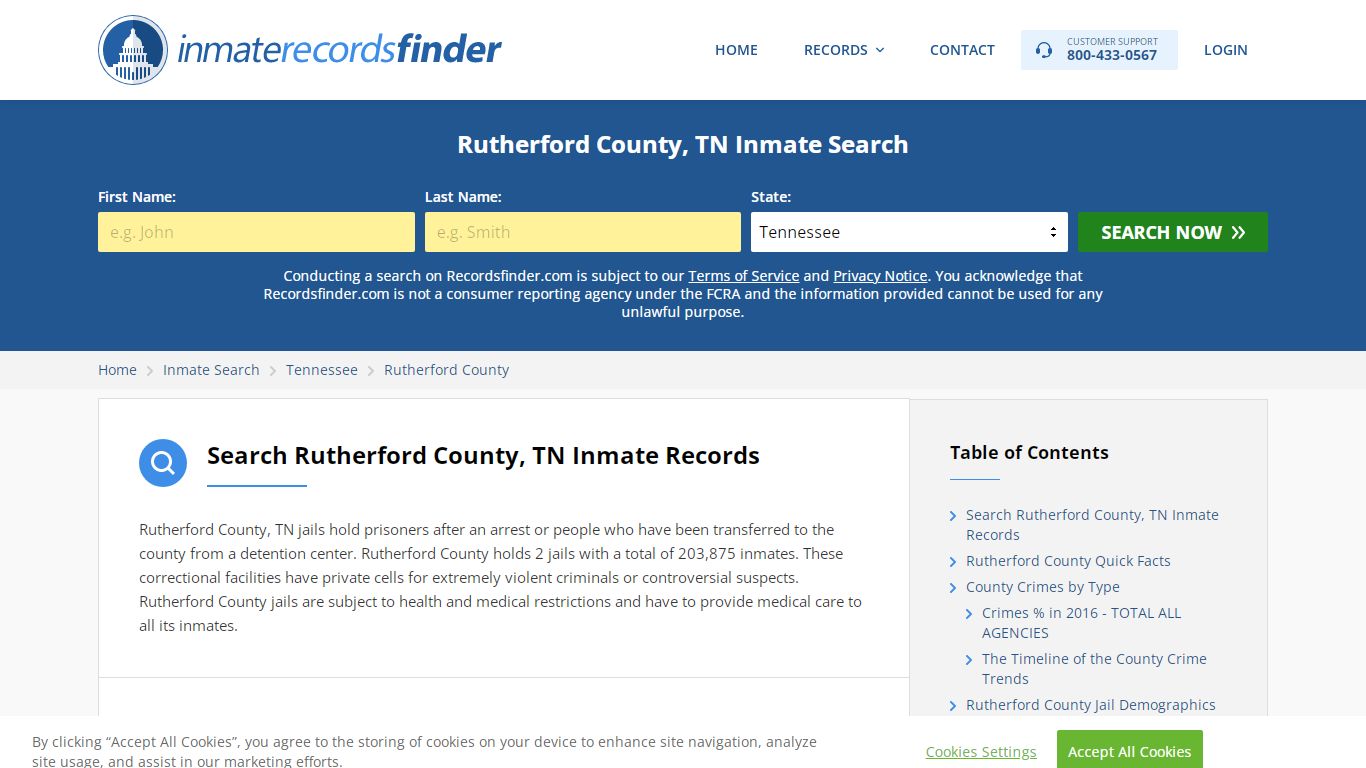 Rutherford County, TN Inmate Lookup & Jail Records Online