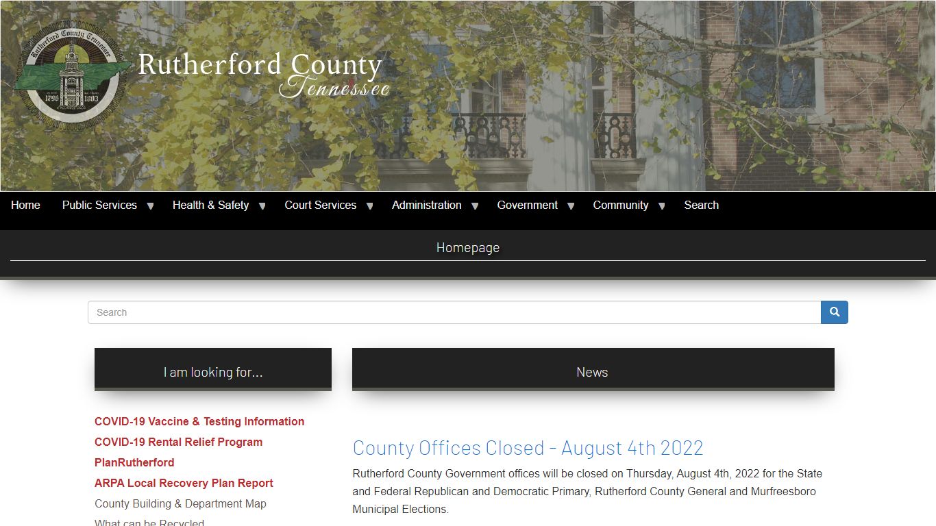 Homepage | Rutherford County, TN